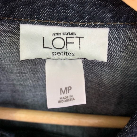 Ann Taylor Loft Petites Denim Blouse - Picture 2 of 6